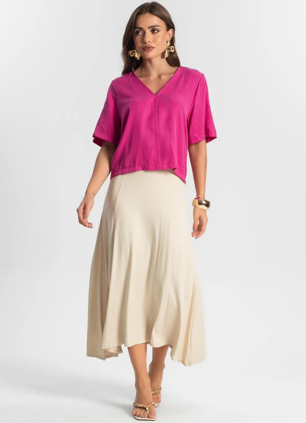 Endless - Blusa Feminina Manga Curta Rosa 3