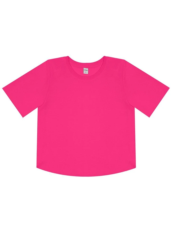 Rovitex - Blusa Feminina Manga Curta Rosa 5