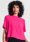Rovitex - Blusa Feminina Manga Curta Rosa - variação: Rosa