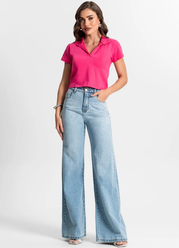 Endless - Blusa Feminina Manga Curta Rosa 3