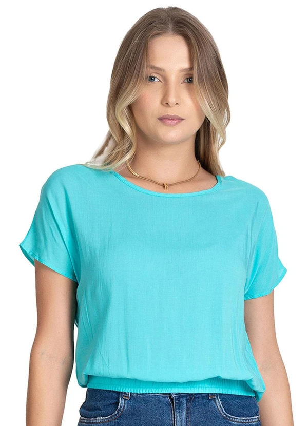 Infinita Cor - Blusa Feminina Manga Curta Sortida