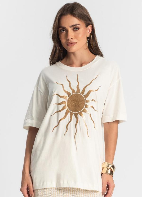 Endless - Blusa Feminina Manga Curta Sun Bege 1