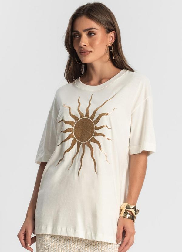 Endless - Blusa Feminina Manga Curta Sun Bege 4