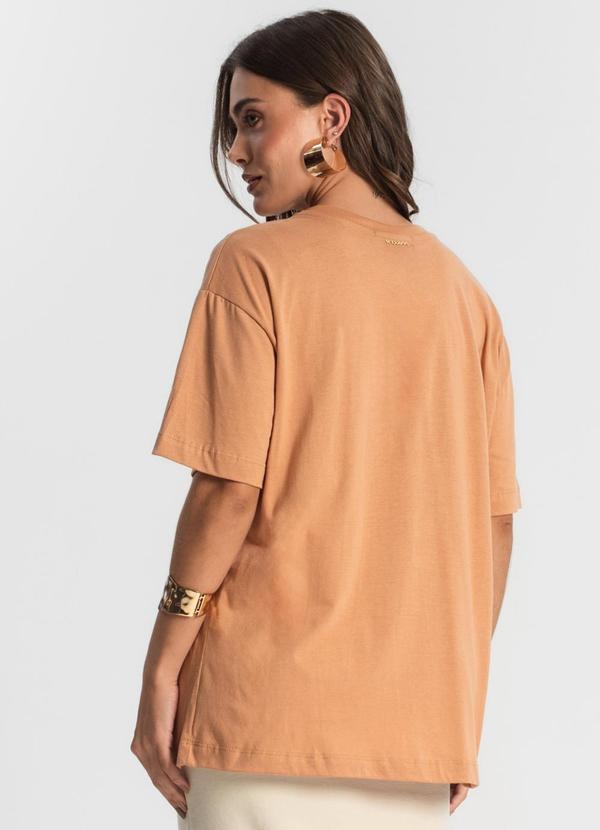 Endless - Blusa Feminina Manga Curta Sun Marrom 2