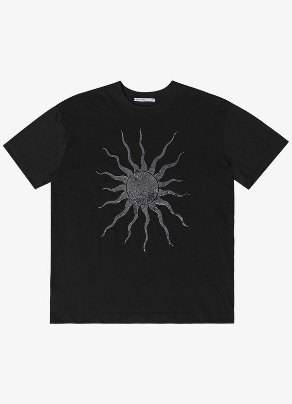 Endless - Blusa Feminina Manga Curta Sun Preto 2