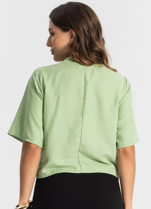Endless - Blusa Feminina Manga Curta Verde - ENDLESS