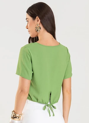 Select - Blusa Feminina Manga Curta Verde - SELECT
