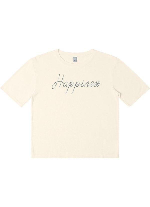 Rovitex - Blusa Feminina Manga Curta Visco Tricot Bege 3