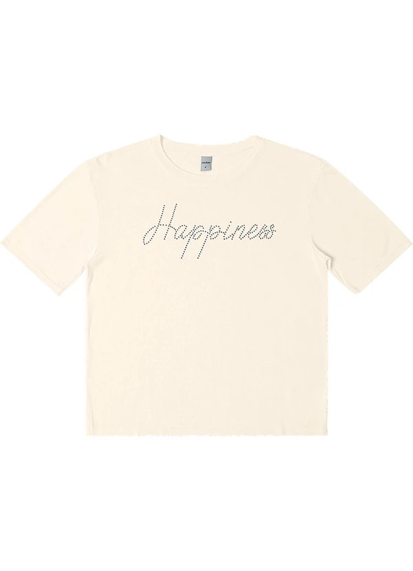 Rovitex - Blusa Feminina Manga Curta Visco Tricot Bege 3