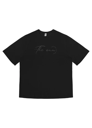 Rovitex - Blusa Feminina Manga Curta Visco Tricot Preto - ROVITEX