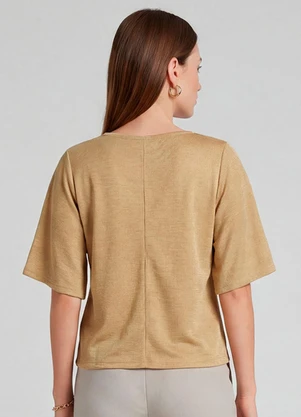 Infinita Cor - Blusa Feminina Manga Gôde Ampla Amarelo - INFINITA COR