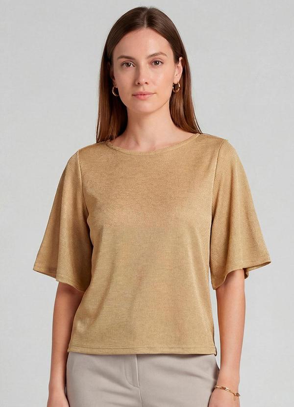 Infinita Cor - Blusa Feminina Manga Gôde Ampla Amarelo
