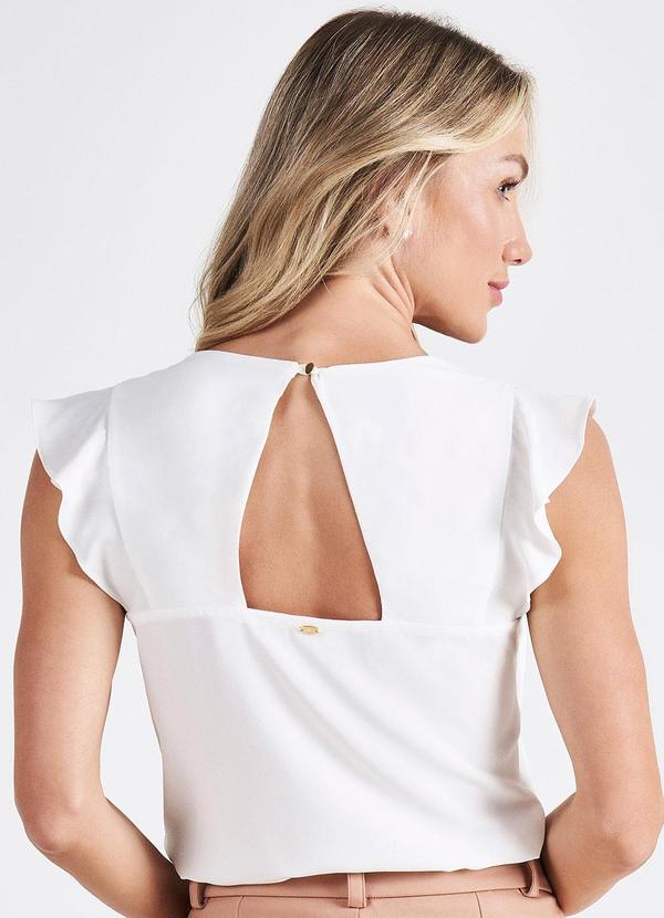 Principessa - Blusa Feminina Manga Godê Chiara Off White 2