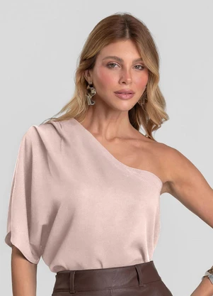 Dianna - Blusa Feminina Manga Única 7/8 Rosa - DIANNA