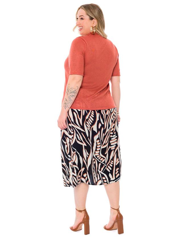 Lisamour - Blusa Feminina Marrom 2