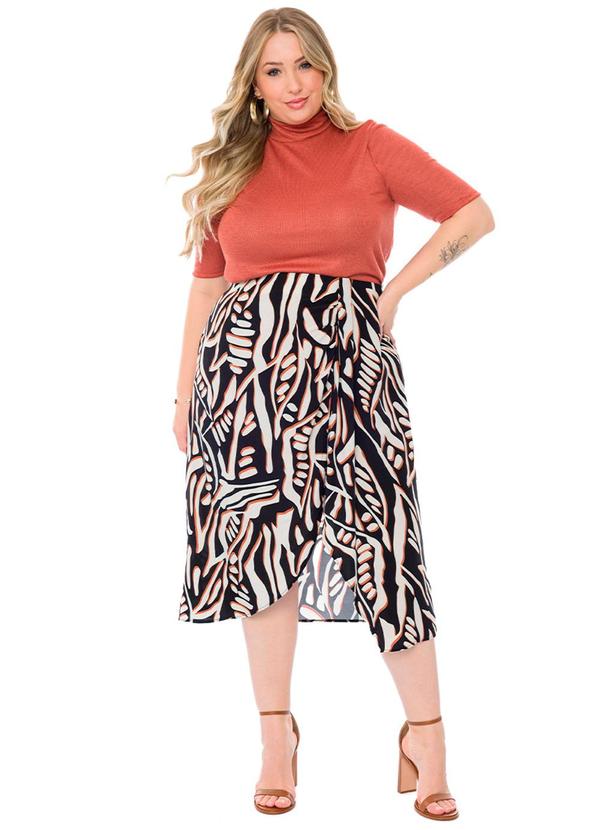 Lisamour - Blusa Feminina Marrom 3