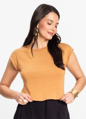 Infinita Cor - Blusa Feminina Marrom - INFINITA COR