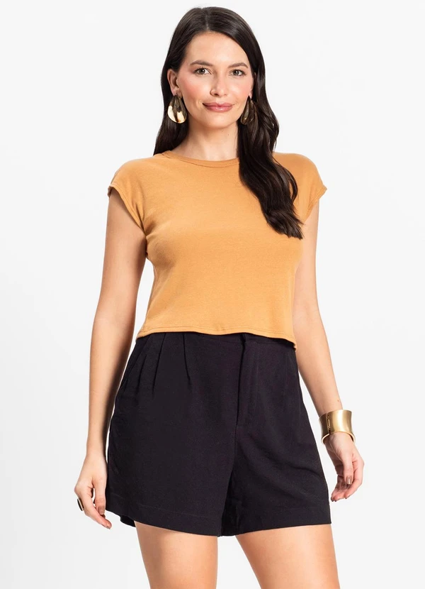 Infinita Cor - Blusa Feminina Marrom 3