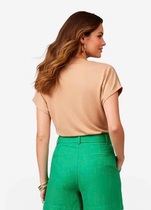 Infinita Cor - Blusa Feminina Marrom - INFINITA COR