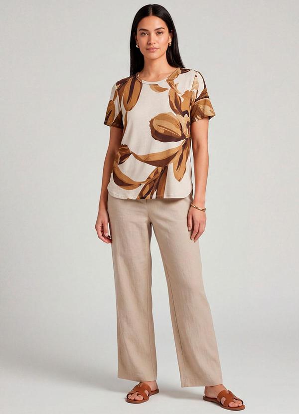 Infinita Cor - Blusa Feminina Marrom 3