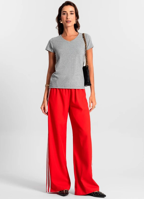 Rovitex - Blusa Feminina Meia Malha 30 Básica Ko Cinza 5