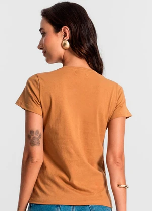 Rovitex - Blusa Feminina Meia Malha 30 Básica Ko Marrom - ROVITEX