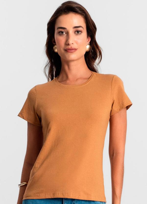 Rovitex - Blusa Feminina Meia Malha 30 Básica Ko Marrom