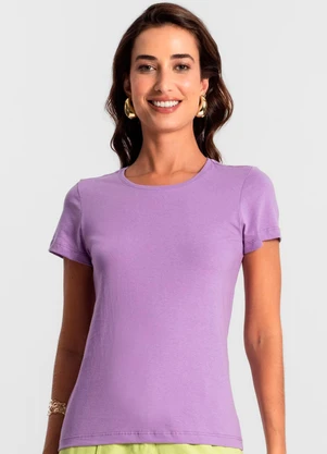Rovitex - Blusa Feminina Meia Malha 30 Básica Roxo - ROVITEX