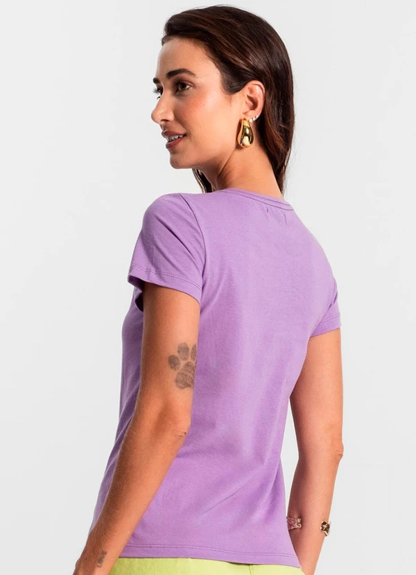 Rovitex - Blusa Feminina Meia Malha 30 Básica Roxo 2