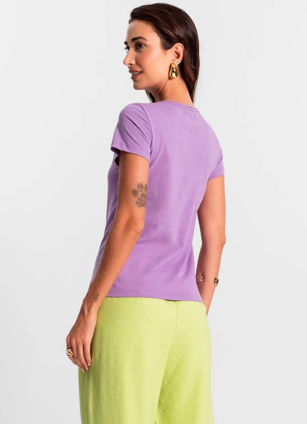 Rovitex - Blusa Feminina Meia Malha 30 Básica Roxo 4