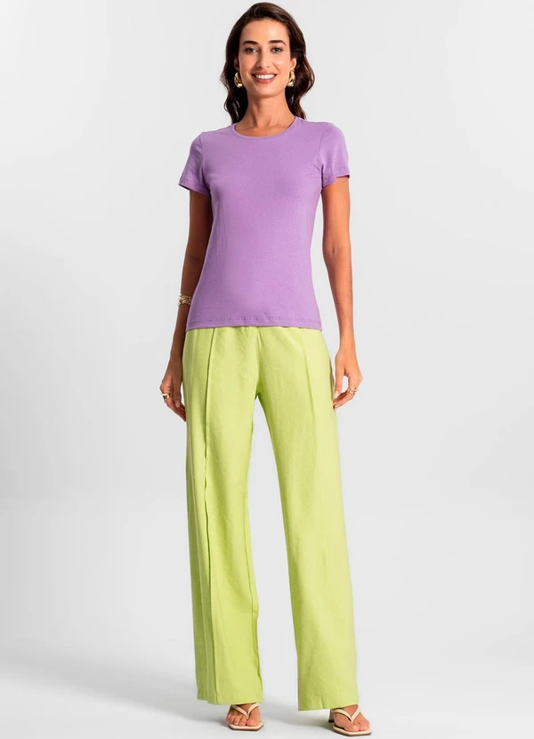 Rovitex - Blusa Feminina Meia Malha 30 Básica Roxo 5