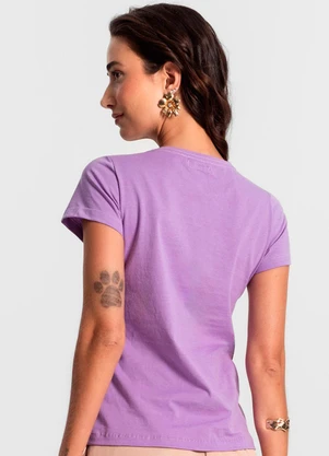 Rovitex - Blusa Feminina Meia Malha 30 Básica Roxo - ROVITEX