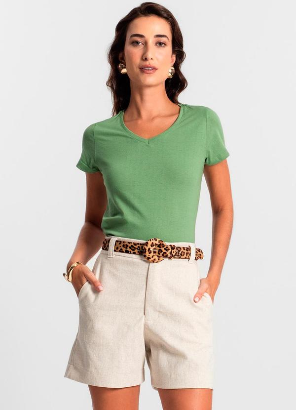 Rovitex - Blusa Feminina Meia Malha 30 Básica Verde 3