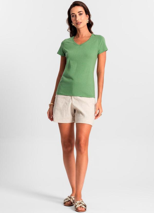 Rovitex - Blusa Feminina Meia Malha 30 Básica Verde 5