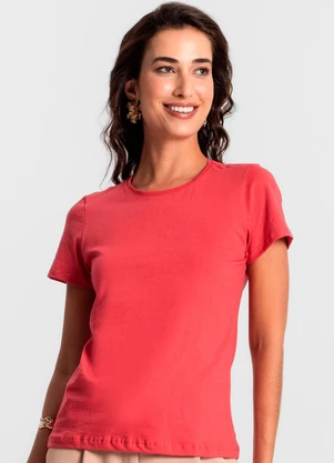Rovitex - Blusa Feminina Meia Malha 30 Básica Vermelho - ROVITEX