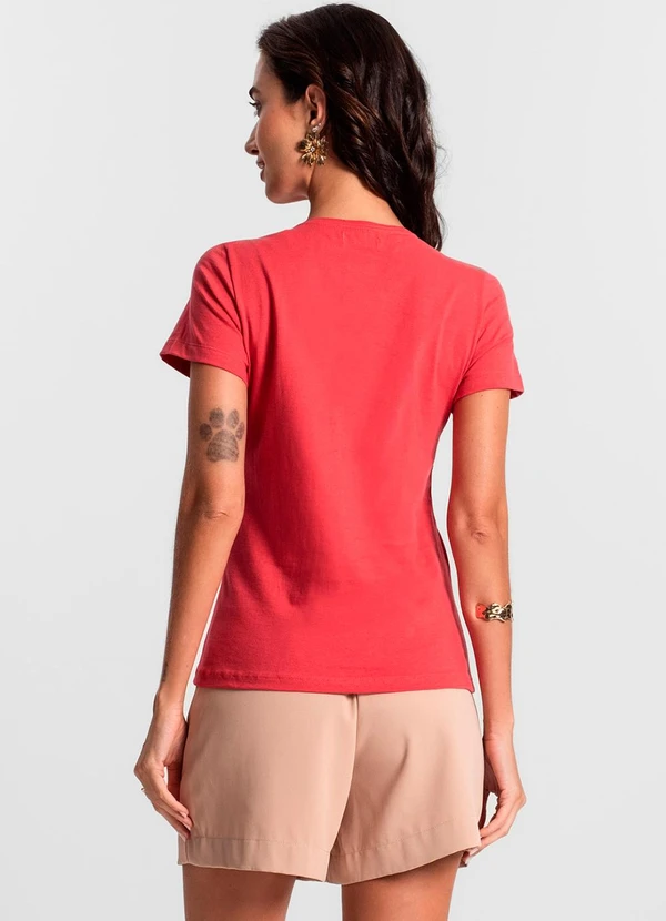 Rovitex - Blusa Feminina Meia Malha 30 Básica Vermelho 4