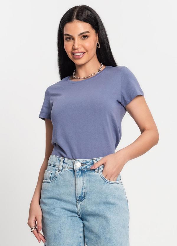 Rovitex - Blusa Feminina Meia Malha 30 Básica Kohmar Azul