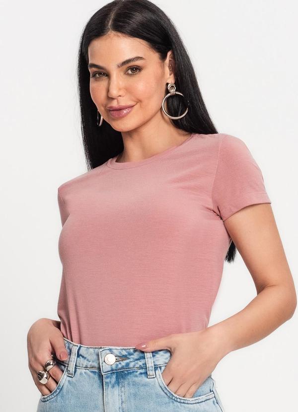Rovitex - Blusa Feminina Meia Malha 30 Básica Kohmar Rosa
