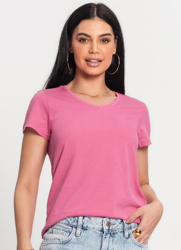 Rovitex - Blusa Feminina Meia Malha 30 Básica Kohmar Rosa