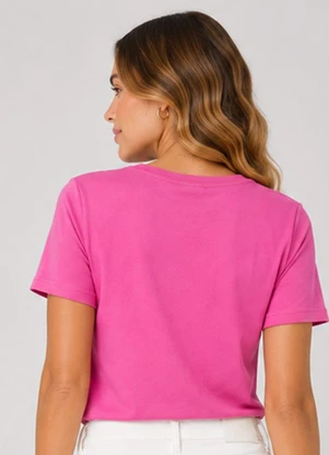 Rovitex - Blusa Feminina Meia Malha 30 Básica Rosa - ROVITEX