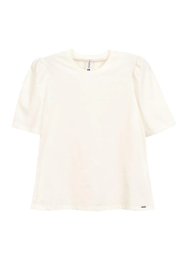 Marialícia - Blusa Feminina Meia Malha Bege