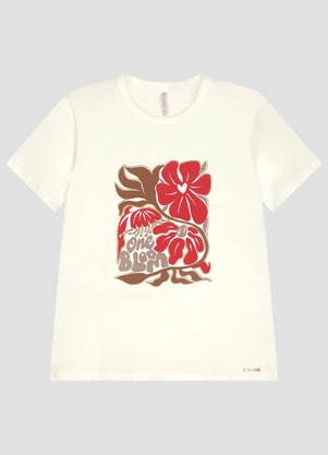 Cereja Rosa - Blusa Feminina Meia Malha Bege - CEREJA ROSA