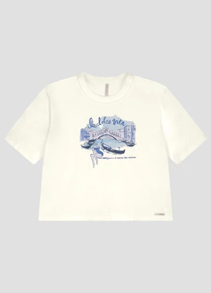 Cereja Rosa - Blusa Feminina Meia Malha Bege - CEREJA ROSA