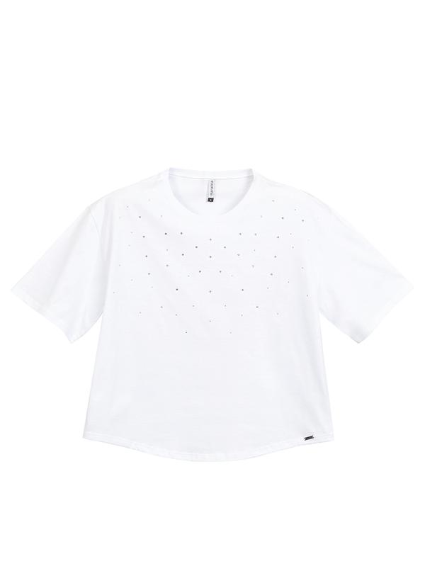 Marialícia - Blusa Feminina Meia Malha Branco