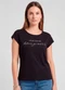 Infinita Cor - Blusa Feminina Meia Malha com Estampa Preto - variação: Preto