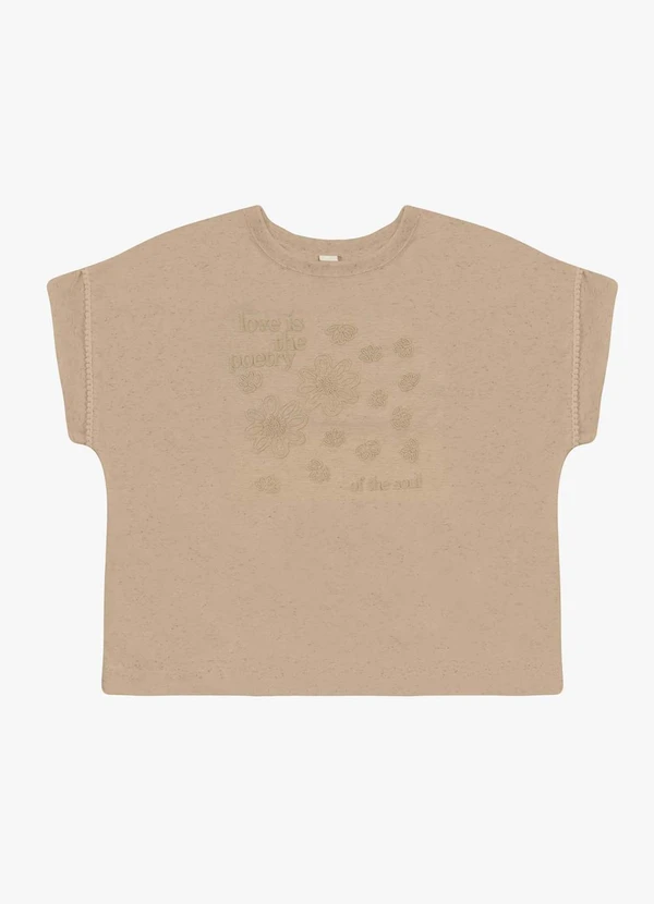 Rovitex - Blusa Feminina Meia Malha Linho Marrom