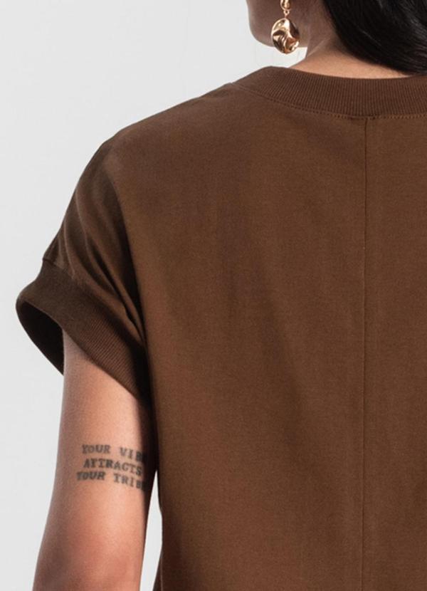 Rovitex - Blusa Feminina Meia Malha Marrom 1