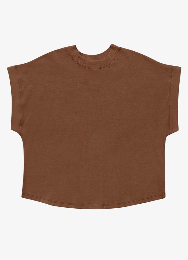 Rovitex - Blusa Feminina Meia Malha Marrom 6