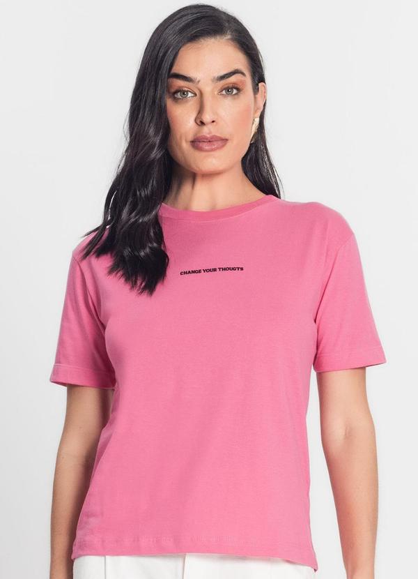 Rovitex - Blusa Feminina Meia Malha Penteada Rosa