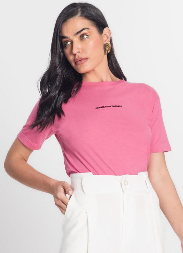 Rovitex - Blusa Feminina Meia Malha Penteada Rosa 4